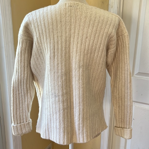 Vintage The Limited Ribbed wool blend sweater, Oatmeal, Size M. - Picture 2 of 5